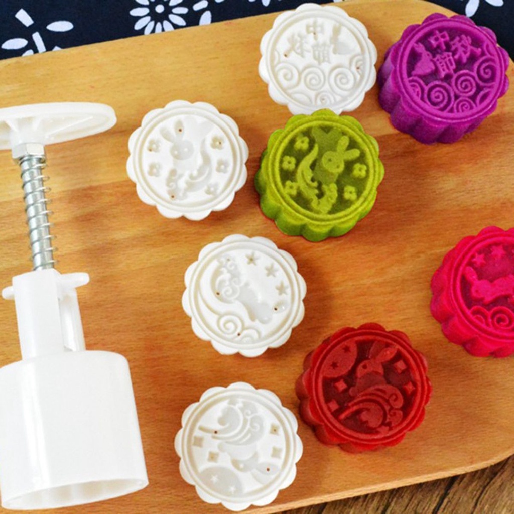Khuôn Làm Bánh Trung Thu / Bánh Trung Thu Nhiều Màu Sắc 50g Dễ Thương Cho Nhà Bếp