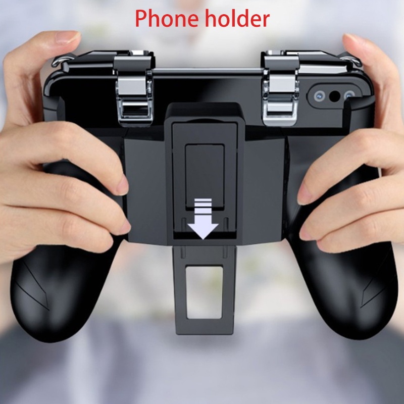 HSV PUBG Moible Controller Gamepad Mobile phone radiator Triggers PUGB Mobile Game Pad Grip L1R1 Joystick for Phone