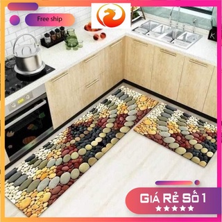 THẢM NHÀ BẾP 3D SANG CHẢNH GỒM 2 MIẾNG TIỆN LỢI VÀ SẠCH SẼ