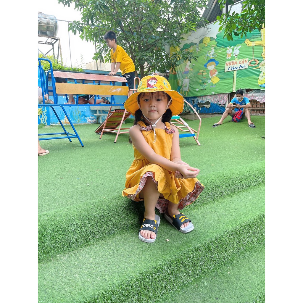 Mũ rộng vành hình công chúa cho bé(4-8 tuổi)