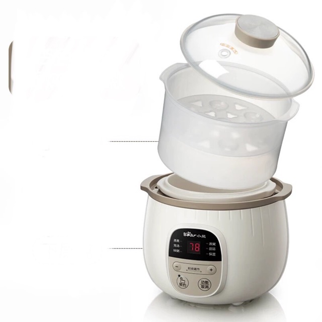 Nồi cháo có lồng hấp gấu nhỏ