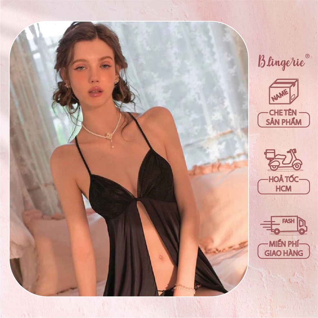 Đầm Ngủ Xẻ Tà Gợi Cảm - B.Lingerie