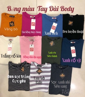 Áo len gân body cổ tròn