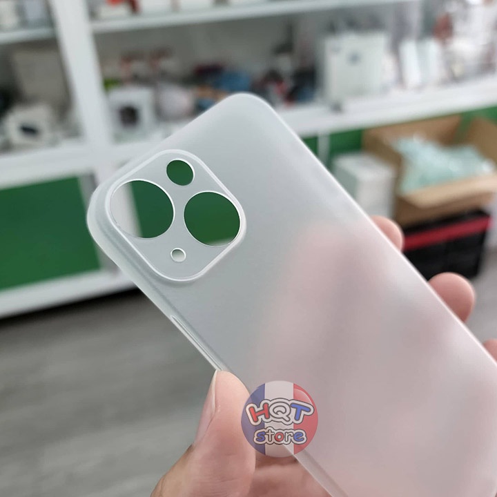 Ốp lưng nhám siêu mỏng Ultra Slim 0.4mm cho IP 13 Pro Max / 13 Pro / 13 / 13 Mini chống bám vân tay
