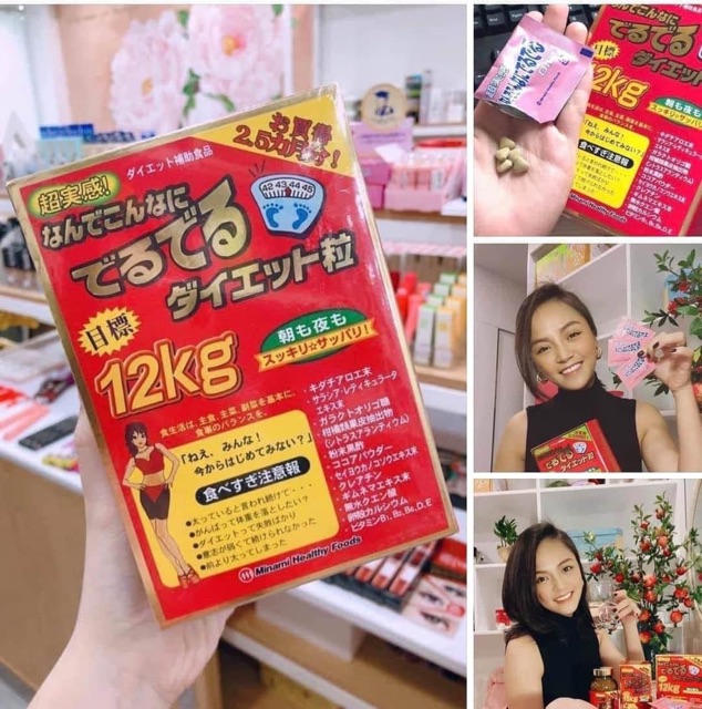 Viên uống giảm 12kg Minami Kendai Eat & Diet Nhật Bản