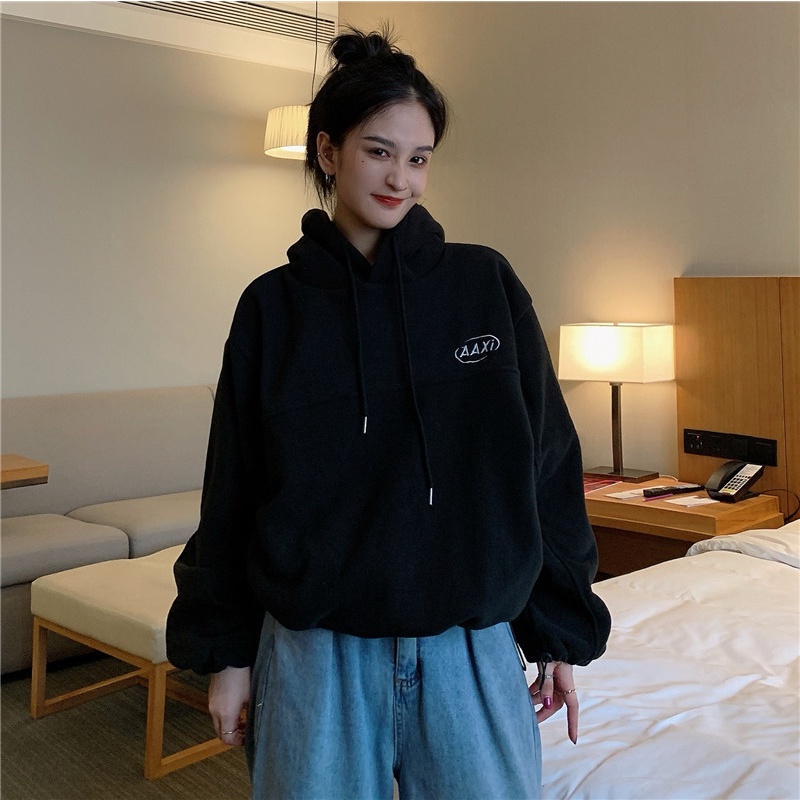 Áo hoodie nỉ có mũ nam nữ mặc được phong cách unisex đường phố Hàn Quốc hottrend 2021 | BigBuy360 - bigbuy360.vn