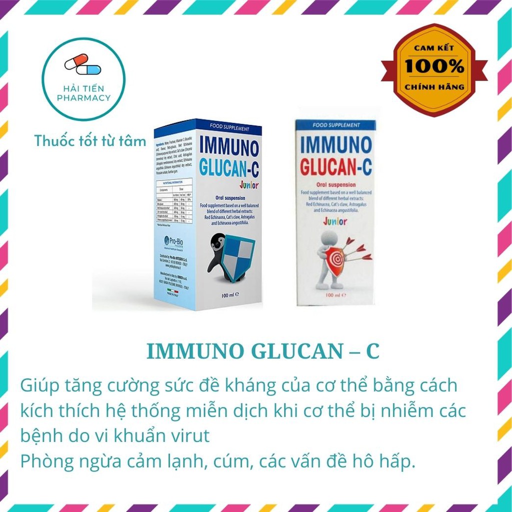 IMMUNO GLUCAN C - Tăng cường đề kháng cho bé