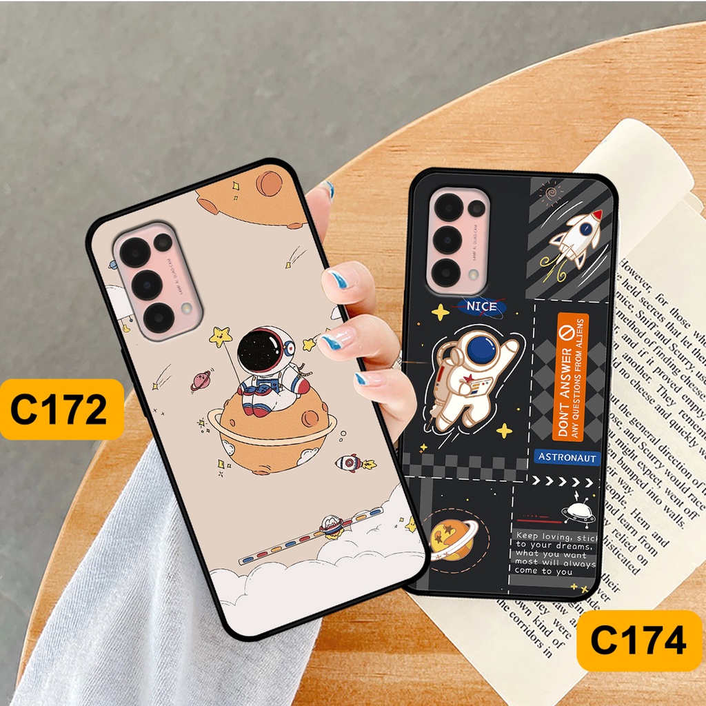 Ốp Oppo Reno 5 4G / Reno 5 5G in hình astronaut, phi hành gia vũ trụ hottrend, độc đáo, cá tính.