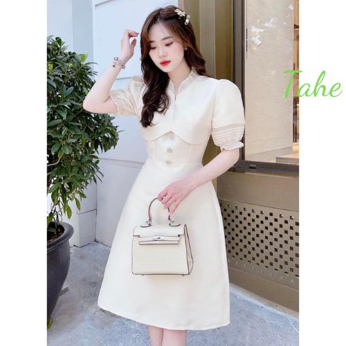 Đầm đi tiệc đi đám cưới cực xinh may thiết kế sang trọng Tahe V60