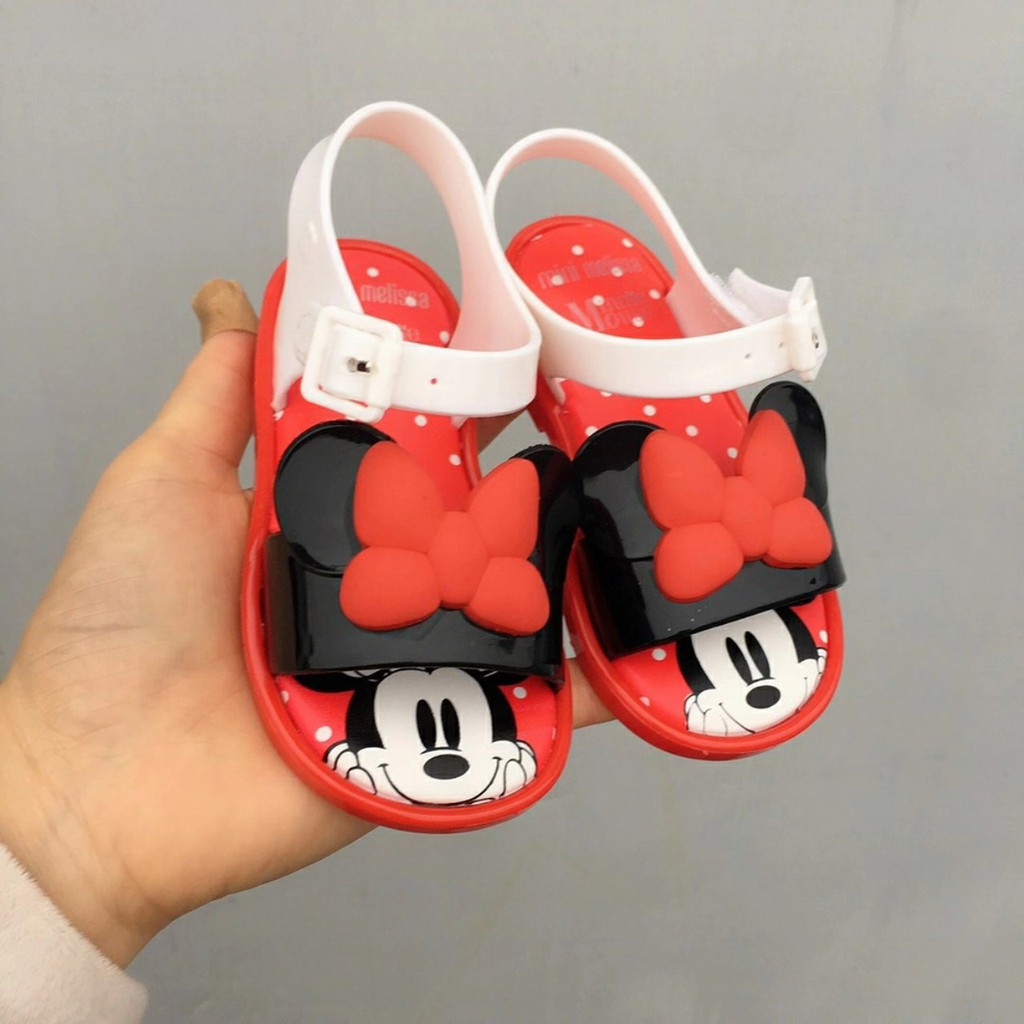 Giày Dép Bé Gái MINTSCLOSET Sandal Bé Gái Kiểu Mickey Cho Size Từ 12 - 24 Tháng - G151