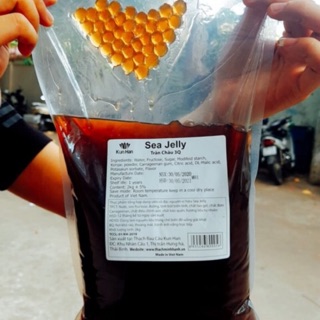 Trân châu 3q Sea jelly caramel giòn ngon gói 2kg