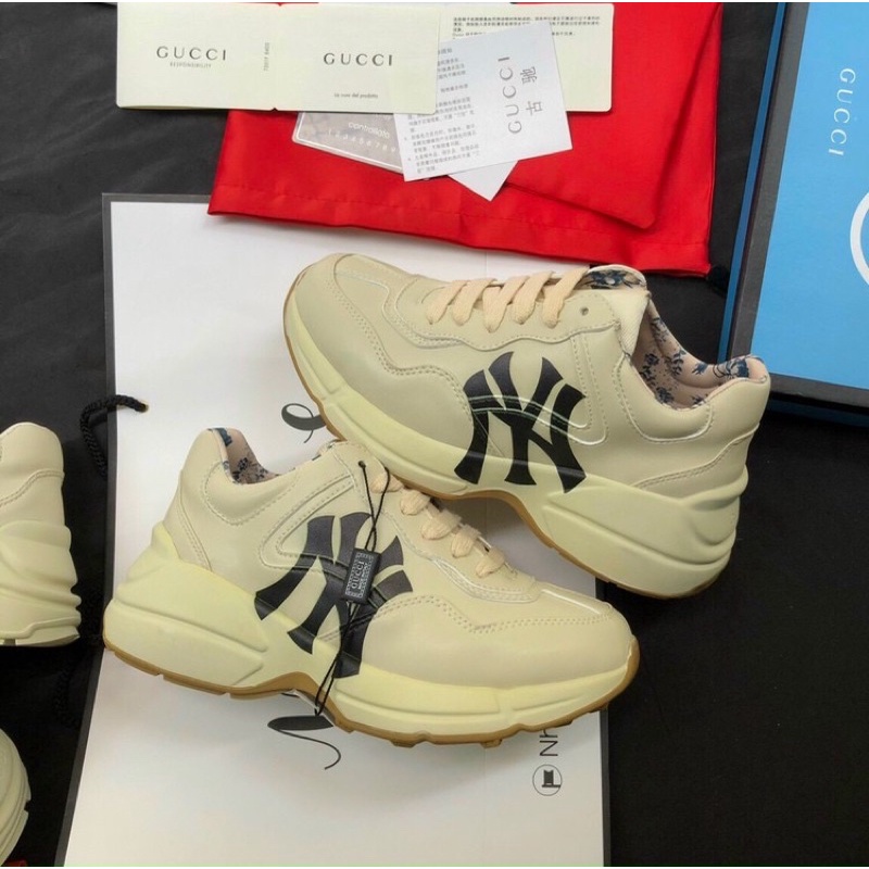 giày Gu sì Gucci Ny độn đế bản khâu xịn+ FREESHIP
