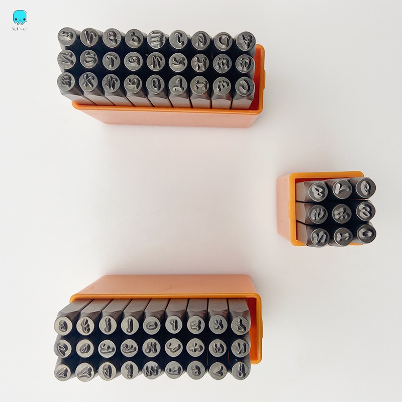 Bộ 27 Con Dấu Kim Loại Khắc Chữ Cái 3mm