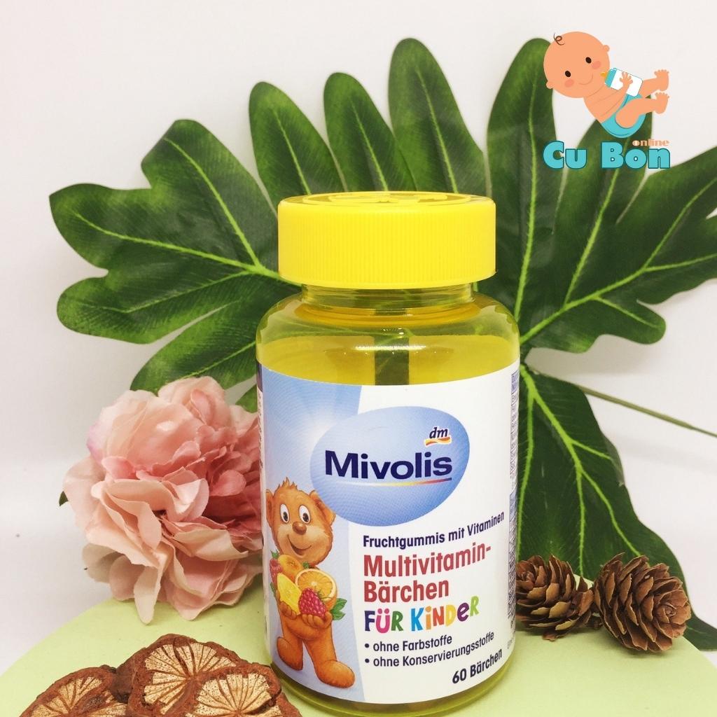 Kẹo gấu Mivolis Multivitamin Barchen Vị Trái Cây 60 Viên của Đức Chứa các loại vitamin và khoáng chất thiết yếu