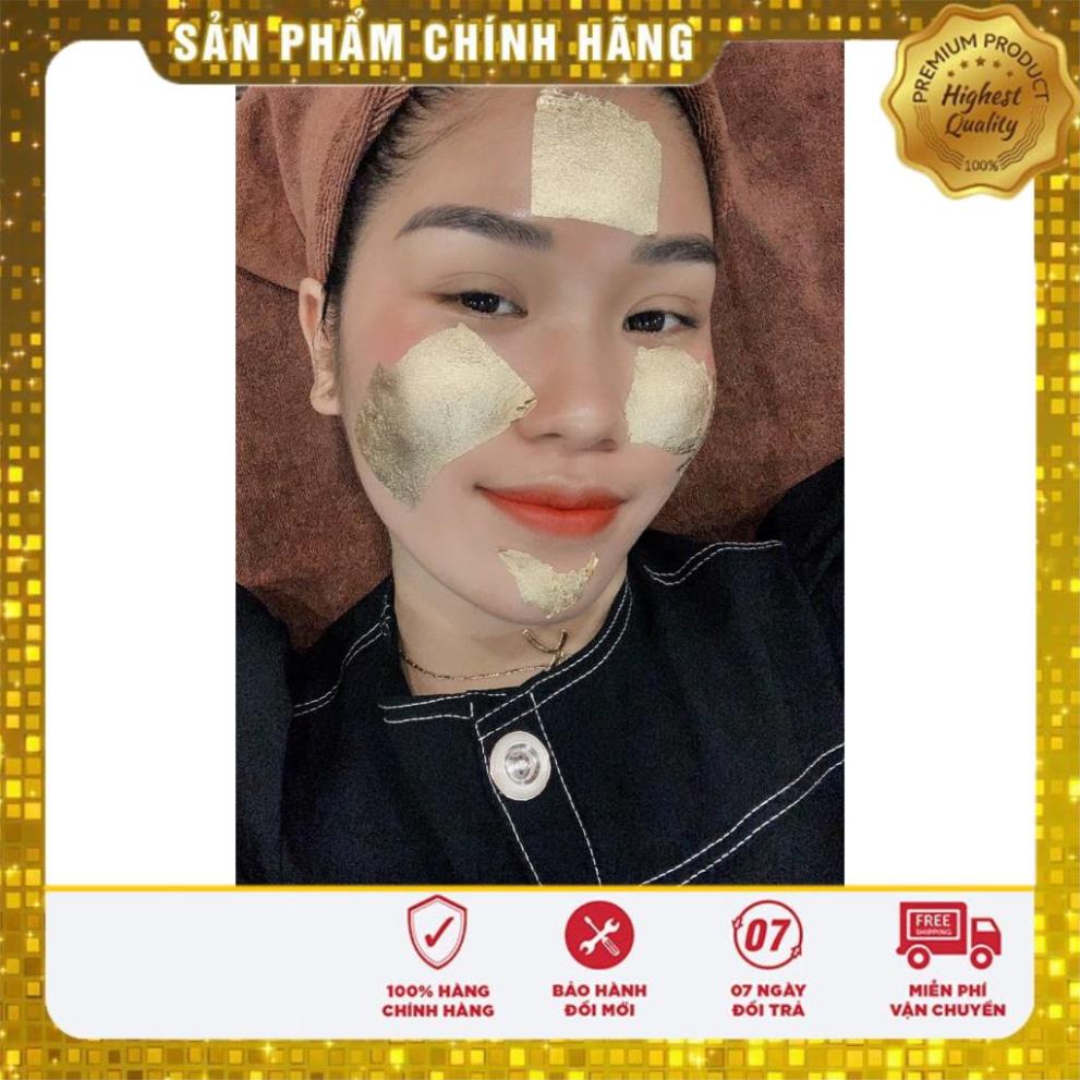Hộp 100 Miếng Vàng 24K hàng thật 4x4 - Vàng 24k để chăm sóc da mặt