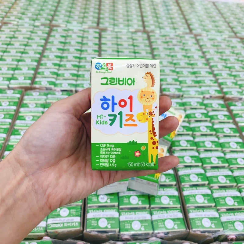 [Giá Cực Tốt] Thùng 24 Hộp Sữa Greenbia hikid Hàn Quốc 150ML/Hộp Date2/2023