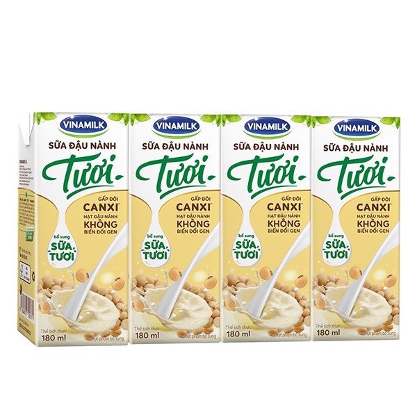 [Mã FMCGB1 giảm tối đa 80K cho đơn từ 250K] Thùng 48 Hộp Sữa đậu nành tươi Vinamilk 180ml/hộp