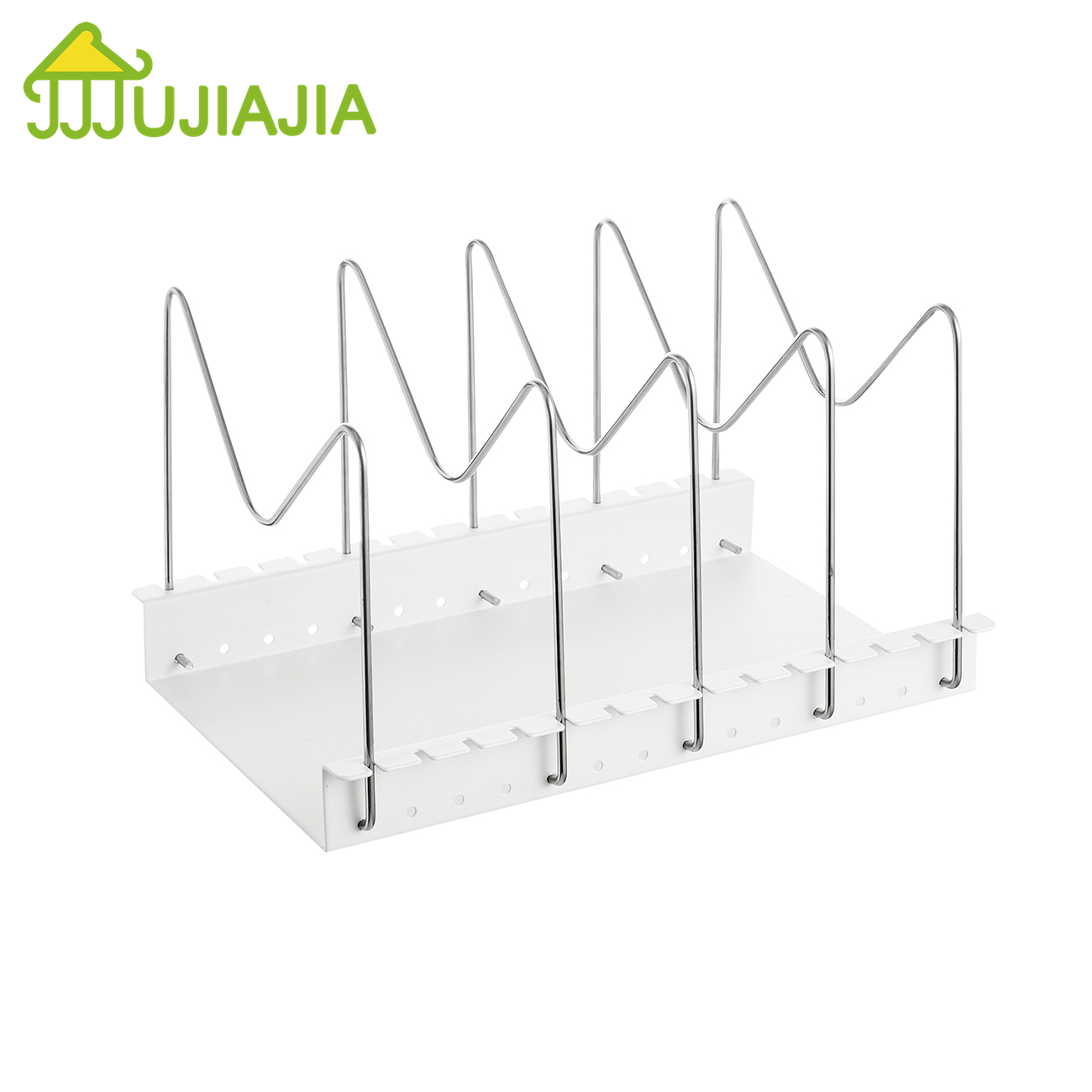 JUJIAJIA Stable Adjustable Durable Base Pot Cover Storage Rack Countertop