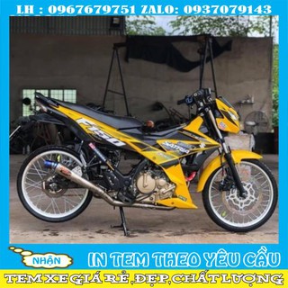 Tem rời Satria Fi vàng đen