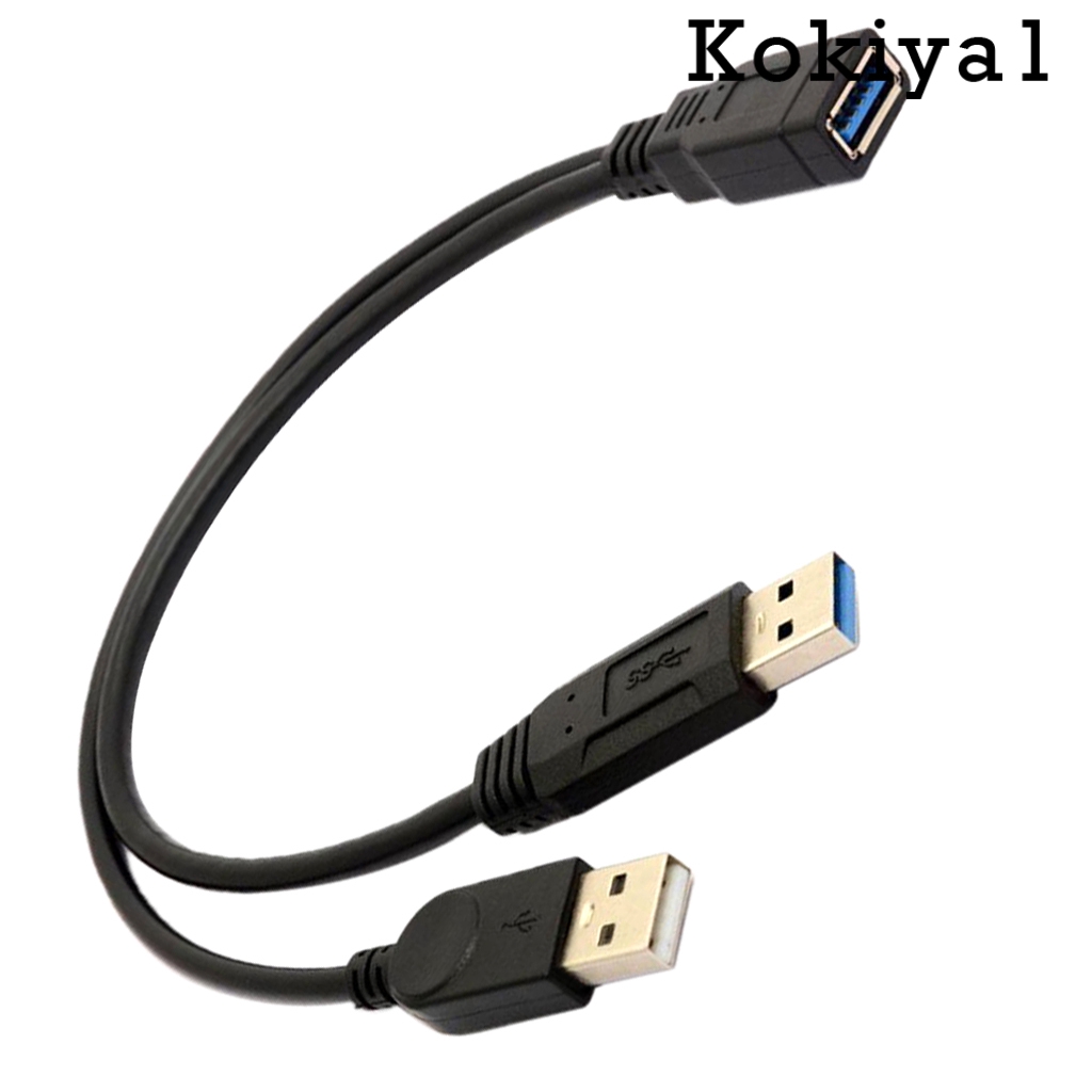 Dây cáp chia dữ liệu chữ Y chuyển đổi USB lỗ cắm sang 2 USB đầu cắm tiện lợi