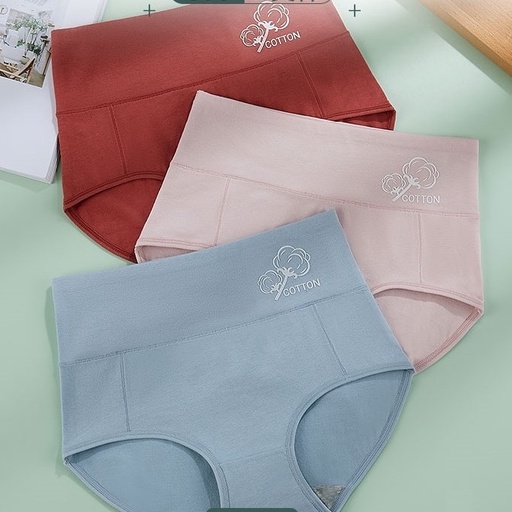 【XXL Xl L M Cotton 】 Cotton】 Quần Lót Nữ Cạp Cao H029# Cô Gái Dễ Thương Eo Quần Sịp largar Đồ Lót Đáng Yêu