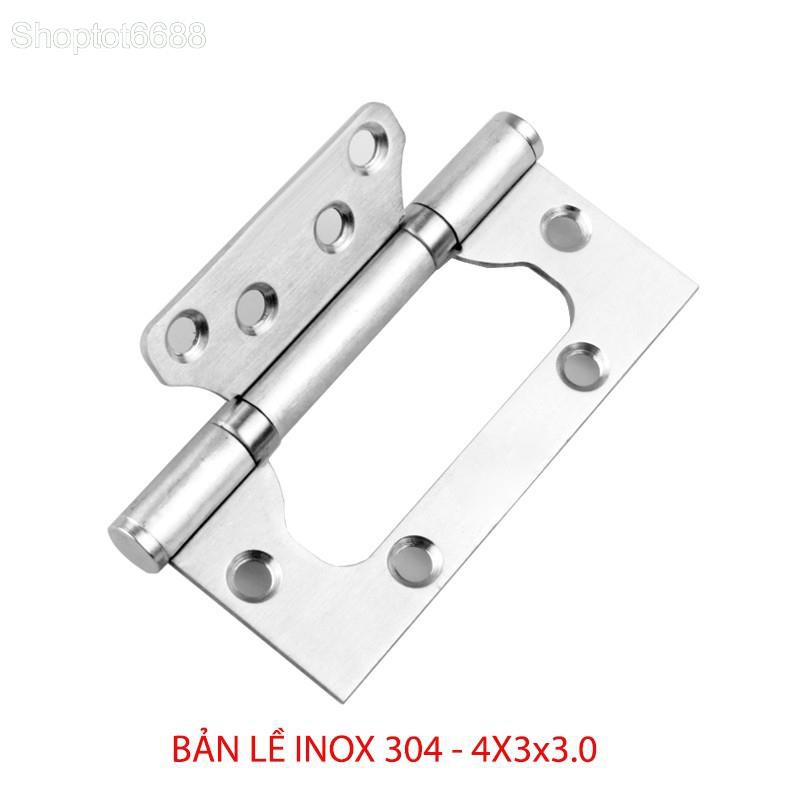 Bản lề lá âm dương (cánh bướm) loại 4 inch bằng inox 304 dày 2.2mm cho cửa gỗ, cửa nhựa, cửa nhôm (có màu bạc và đen)