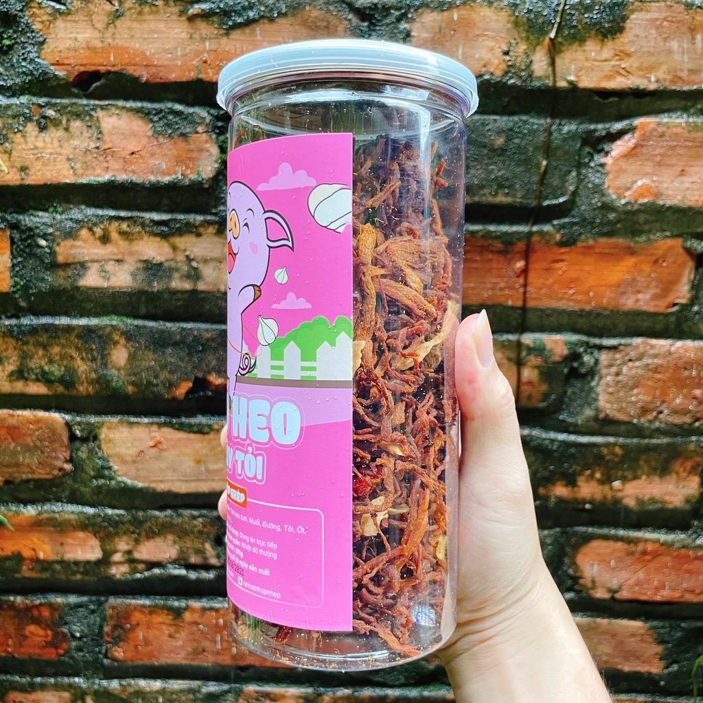 Khô heo cháy tỏi Nhóp Nhép hũ 300g đồ ăn vặt Hà Nội | BigBuy360 - bigbuy360.vn