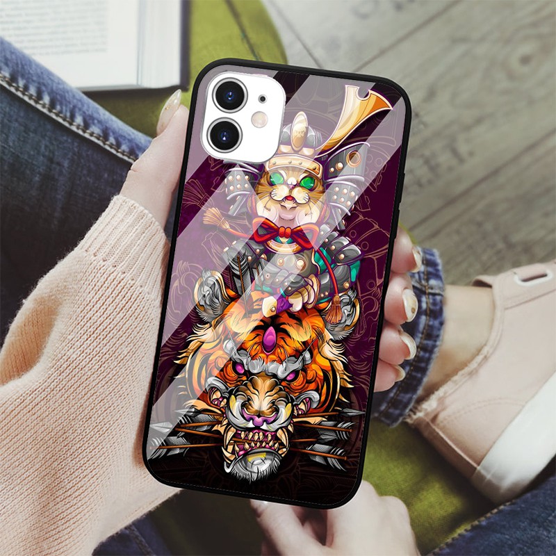 🐯 Ốp lưng hình xăm nghệ thuật 🐯 Mèo Hổ nam tính cực hot iphone 6s/6/7/8 plus/x/xr/xs max/11 pro max/12 promax TATTOO0014