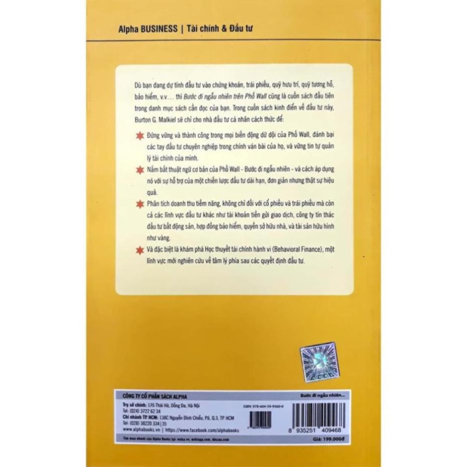 Sách - Bước Đi Ngẫu Nhiên Trên Phố Wall [AlphaBooks]