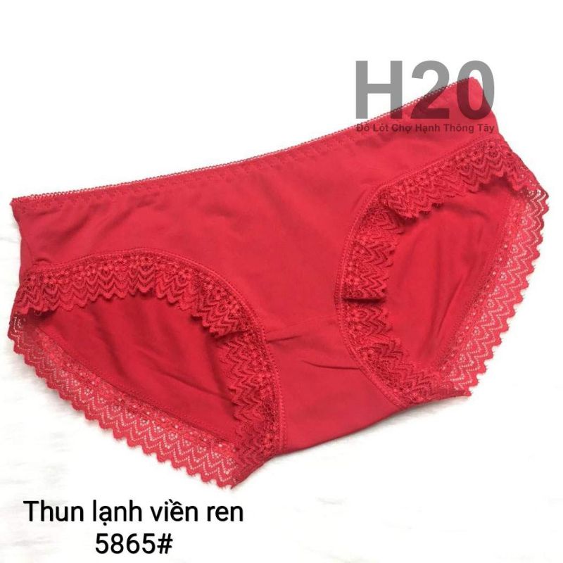 QUẦN CHIP THUN LẠNH VIỀN REN 5865#