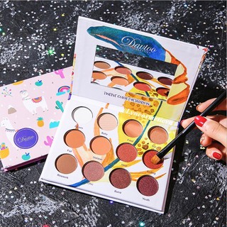 Bảng Phấn Mắt 12 Ô Màu Siêu Xinh Davioo eye shadows palette