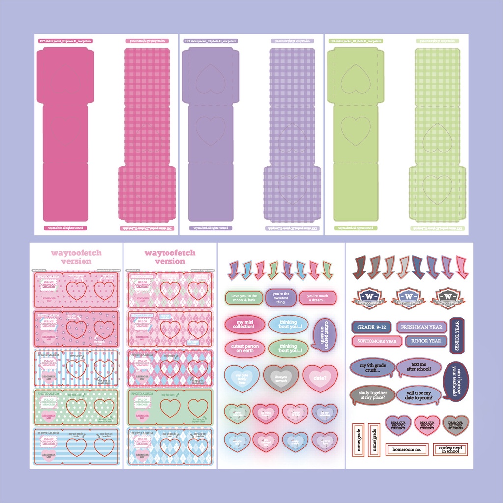 Sticker Dán Khung Ảnh Trang Trí DIY Hình Ngôi Sao/Chữ Ký Tự Trang Trí Phong Cách Hàn Quốc Ins