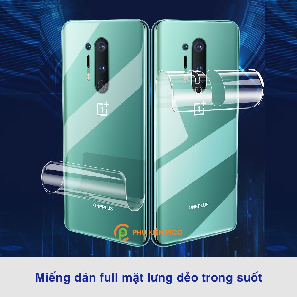 Dán lưng Oneplus 7T / Oneplus 7 Pro / Oneplus 7T Pro / Oneplus 8 / Oneplus 8T / Oneplus 8 Pro dẻo trong suốt