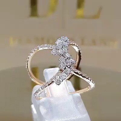 Nhẫn Đeo Tay Kim Loại Đính Đá Thời Trang Cho Nữ