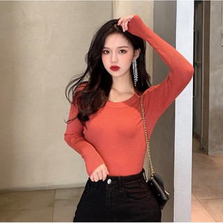 HÀNG SẴN_Áo Len Gân Cổ Thuyền