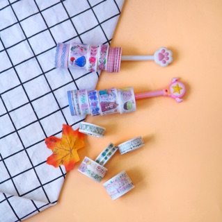 Set 7 cuộn trang trí Washi tape