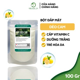 Bột Mặt Nạ Dẻo Đắp Mặt Vitamin C - chiết xuất từ Cam vàng -Dưỡng trắng sáng da, chống lão hóa - Handmade - B3.004