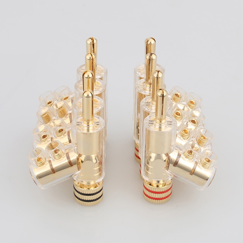 Phích Cắm Bắp Chuối Mạ Vàng / Bạc 4mm Chuyên Dụng Cho Dây Loa