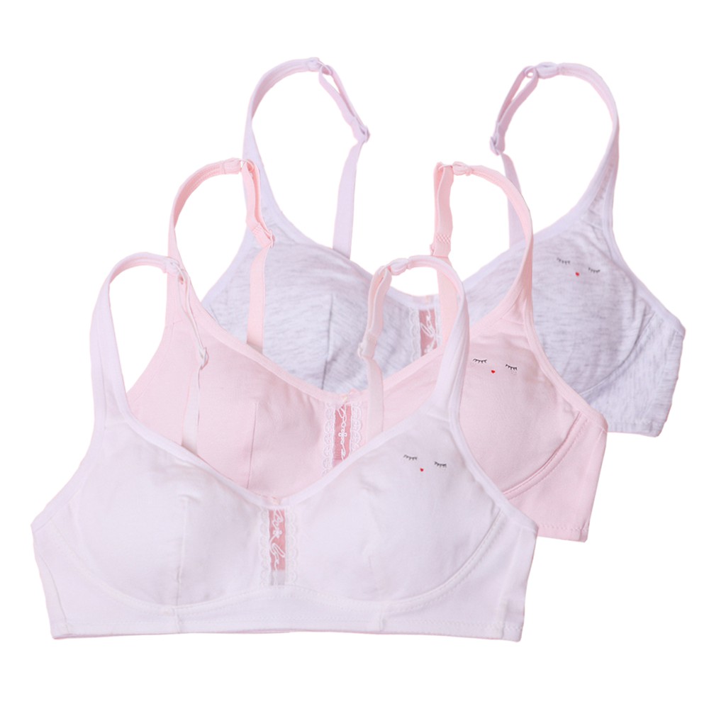 Combo đủ màu áo lót học sinh Purecotton chất liệu cotton cao cấp kiểu dáng cài khuy không đệm PC016 | BigBuy360 - bigbuy360.vn