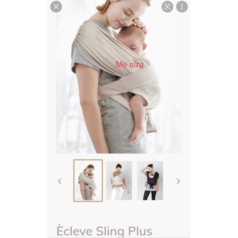Địu vải ecleve sling plus
