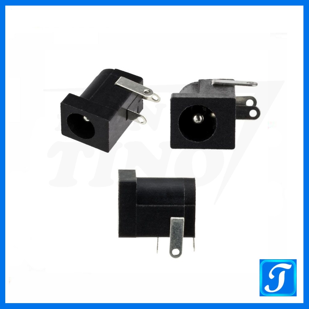 Combo 10 Đầu Nối Nguồn DC-005 Jack Sạc Pin DC Kiểu Lỗ Cái Chân Hàn Cỡ 5.5x2.1mm