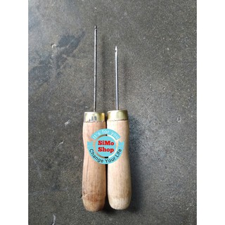 [Tặng cây sủi tạo rãnh đế] Combo 2 dùi khâu giày dép, dụng cụ khâu giày dép da - dài ngăn
