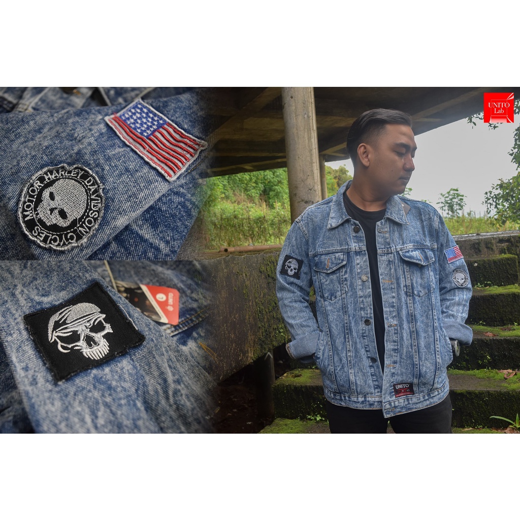 Áo Khoác DENIM Xanh Cho Nam Và Nữ
