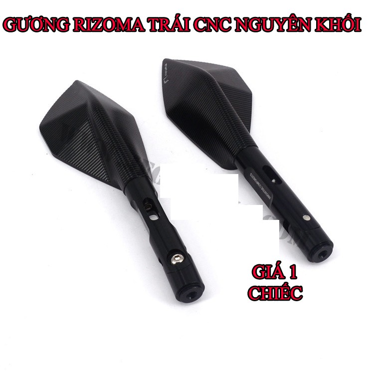 GƯƠNG CHIẾU HẬU RIZOMA 5 CẠNH MÀU ĐEN TRÁI – GIÁ 1 CHIẾC