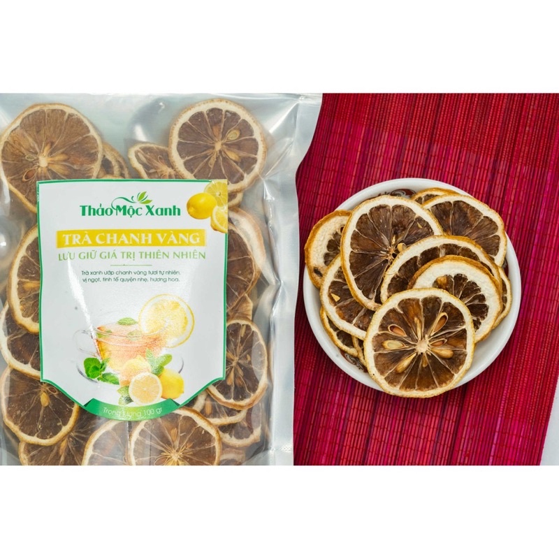 Chanh vàng thái lát sấy khô gói 100gr