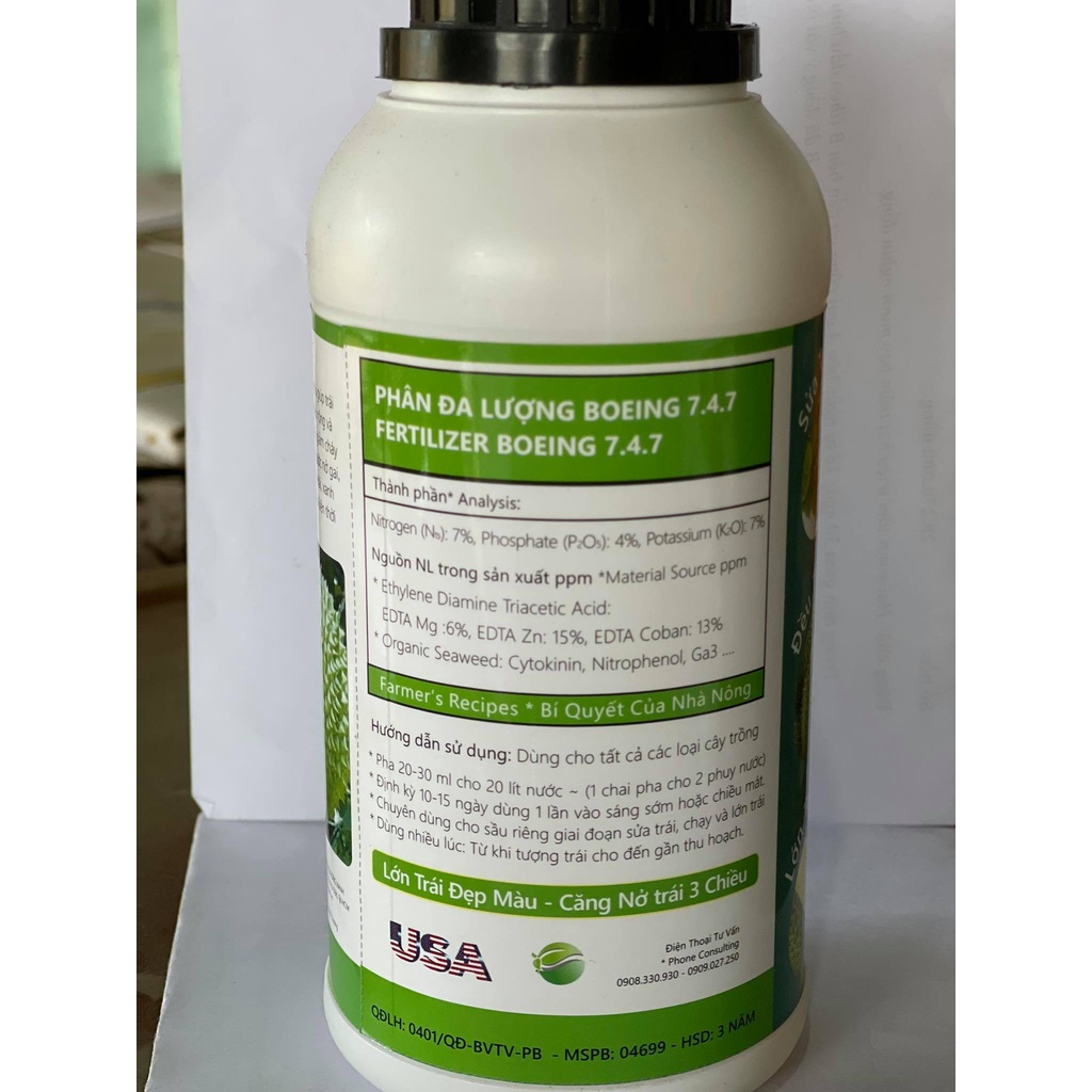 Lớn Trái Sầu Riêng 500ml