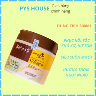 Hấp hũ phục hồi tóc karseell collagen 500ml chính hãng - kem ủ tóc siêu mềm mượt
