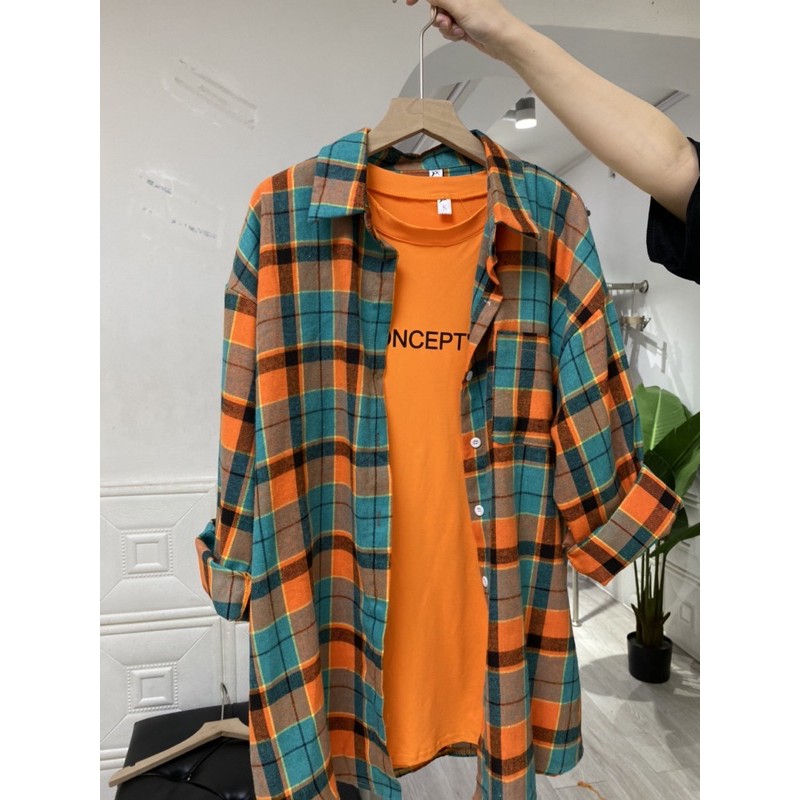 PASS SET ÁO PULL + SƠ MI CARO