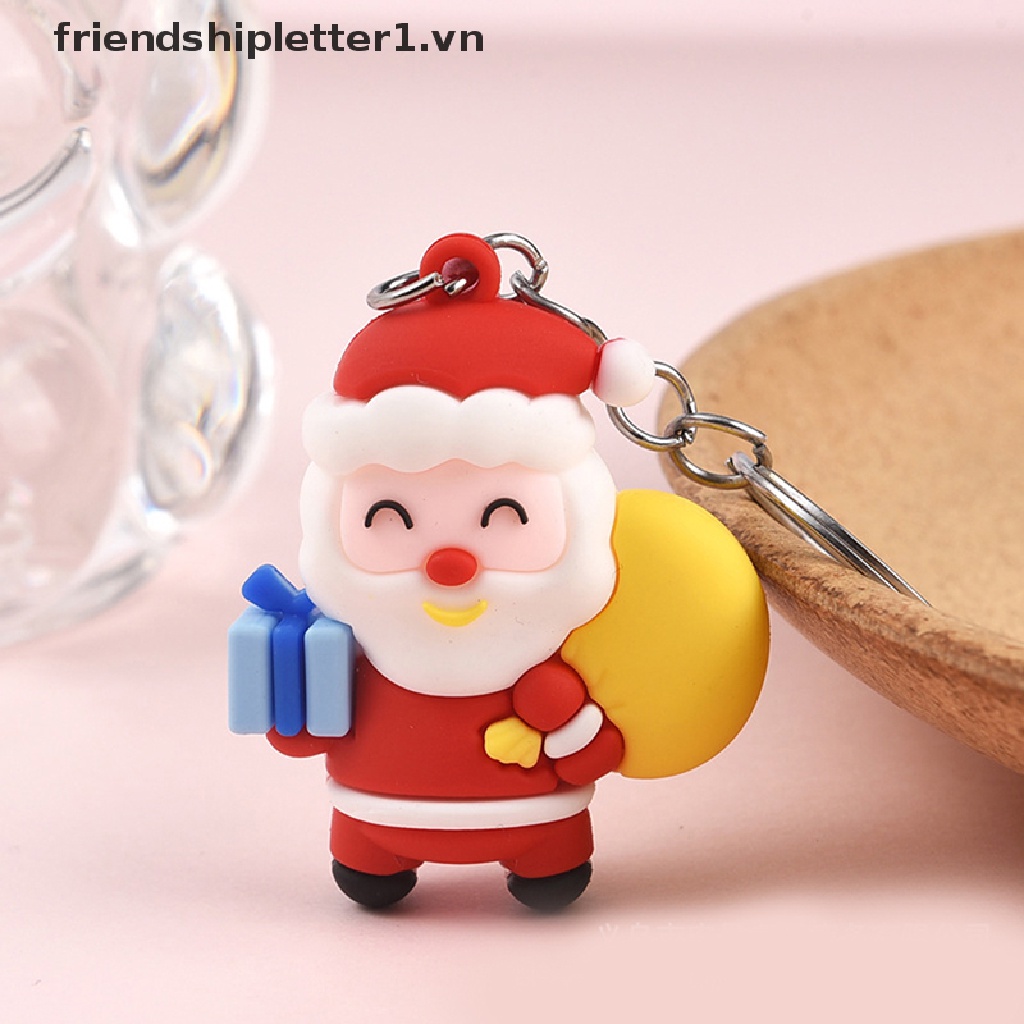 Móc Khóa Hình Búp Bê Ông Già Noel Dễ Thương Làm Quà Tặng Cho Bạn Bè / Ba Lô / Bạn Bè