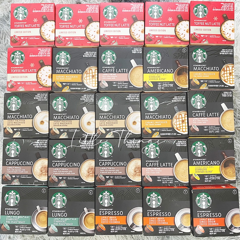 <Hàng có sẵn> Cà phê viên nén Dolce Gusto Starbucks, hộp 12 viên dành cho máy Dolce Gusto